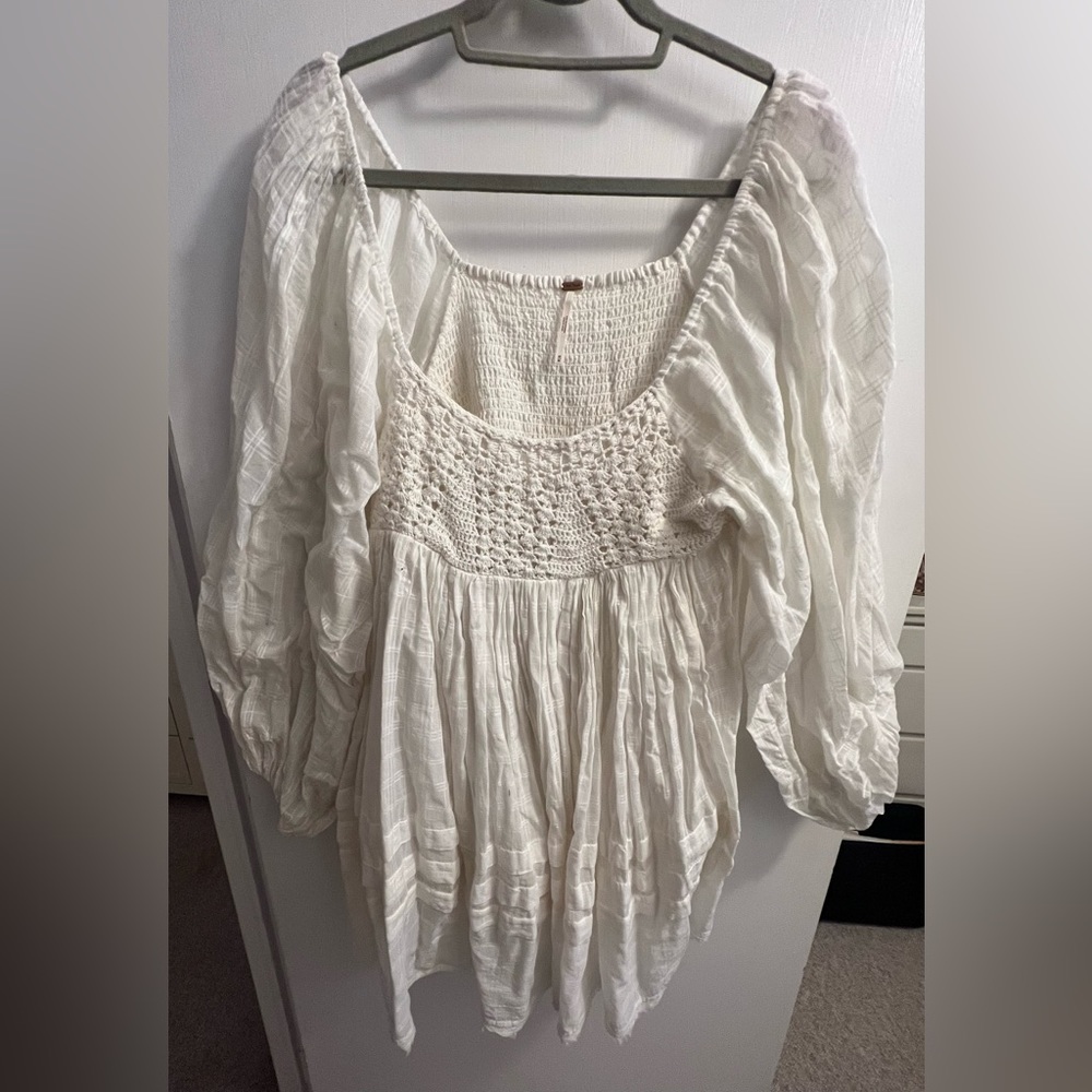 Free People Ari mini smock dress size medium